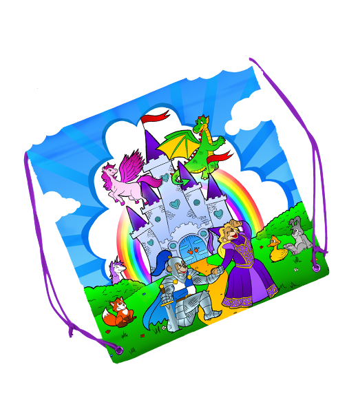Rucsac multicolor "Castle Fantasy"