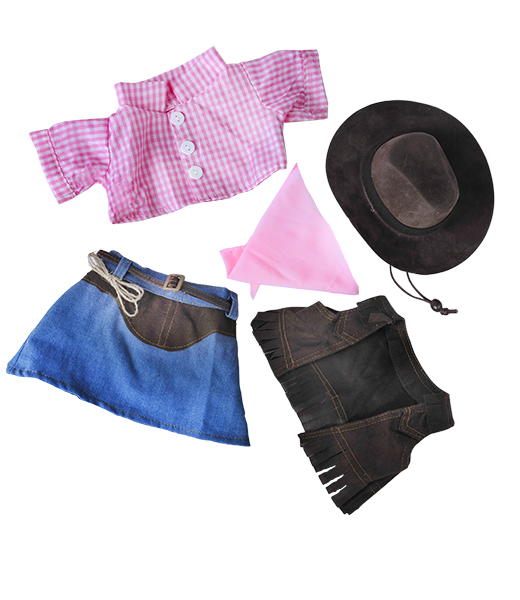 Costum de cowboy fetita 20cm
