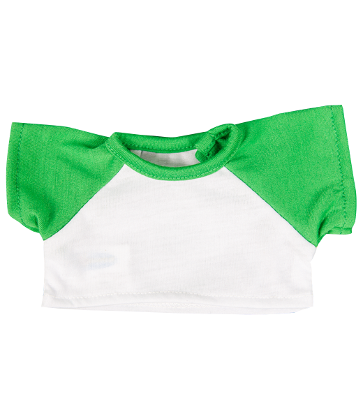 Tricou alb cu verde 20 cm personalizat cu logo